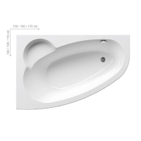 картинка N 2 к Ravak Asymmetric Ванна 160x105 левая