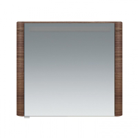 картинка N 1 к AM.PM Sensation, зеркало, зеркальный шкаф, правый, 80 см, с подсветкой, орех, текстурированна 