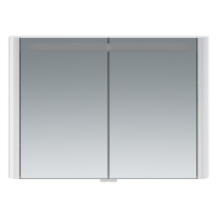 картинка N 1 к AM.PM Sensation, зеркало, зеркальный шкаф, 100 см, с подсветкой, белый, глянец 