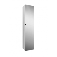 картинка N 1 к AM.PM SPIRIT 2.0, шкаф-колонна, подвесной, правый, 35 см, зеркальный фасад, цвет: белый, гл 