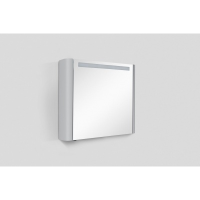 картинка N 1 к AM.PM Sensation, зеркало, зеркальный шкаф, правый, 80 см, с подсветкой, серый шелк, глянцевая 