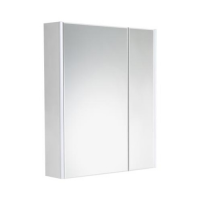 картинка N 1 к Roca UP 60 Зеркальный шкаф белый глянец правый ,подсветка,розетка,регулир,полочки 57,8*81*14,5